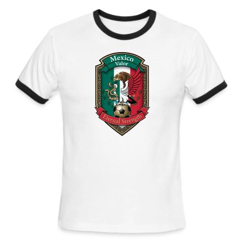 Mexico Eagle Valor T-Shirt, Pride Badge Gift - Men's Ringer T-Shirt