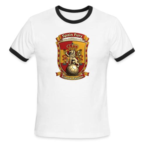 Spain Lion Fury T-Shirt, Spanish Crest Gift - Men's Ringer T-Shirt