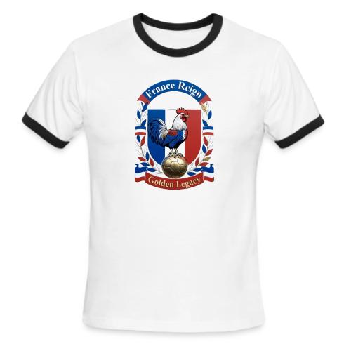France Rooster Reign T-Shirt, Tricolore Pride Gift - Men's Ringer T-Shirt