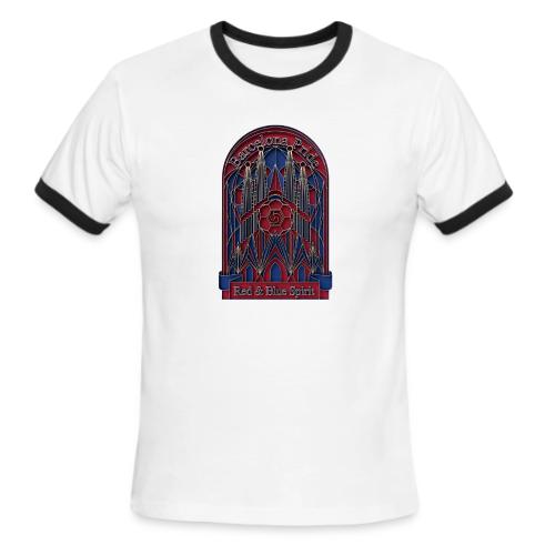 Barcelona Scarlet Pride T Shirt, Vibrant City Gift - Men's Ringer T-Shirt