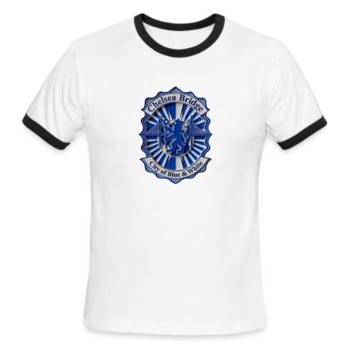 Chelsea Blue Bridge T Shirt, Soccer Fan Gift - Men's Ringer T-Shirt