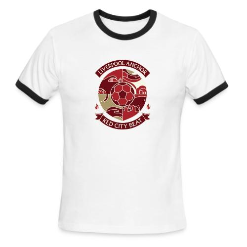 Liverpool Anchor T Shirt, Soccer City Pride Gift - Men's Ringer T-Shirt