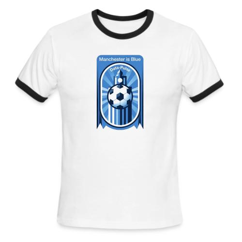 Manchester is Blue Soccer City T Shirt, Apparel - Men's Ringer T-Shirt
