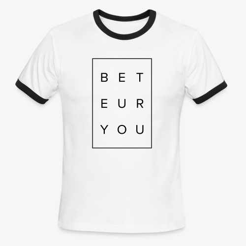 Black Puzzle Design - Be You, Be True - Men's Ringer T-Shirt