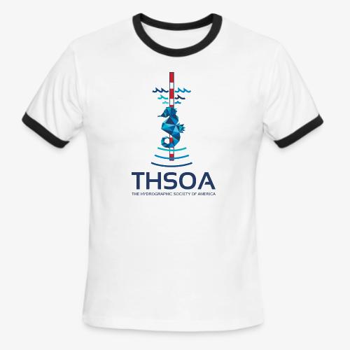 Seahorse Geo Type - Men's Ringer T-Shirt