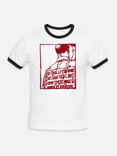 A silver mount zion - Men's Ringer T-Shirt - white/black