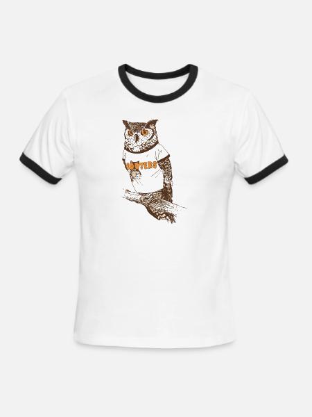Original Hooter - Men's Ringer T-Shirt - white/black