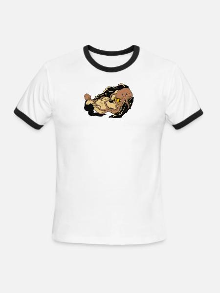 hentai manga japon shunga poulpe - Men's Ringer T-Shirt - white/black