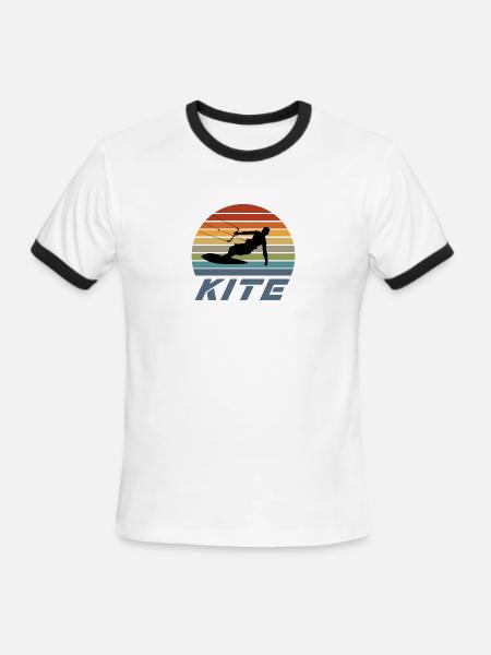 Kite Design - Men's Ringer T-Shirt - white/black