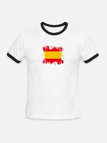 Espana Spain - Men's Ringer T-Shirt - white/black