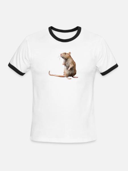 Mouse - Men's Ringer T-Shirt - white/black
