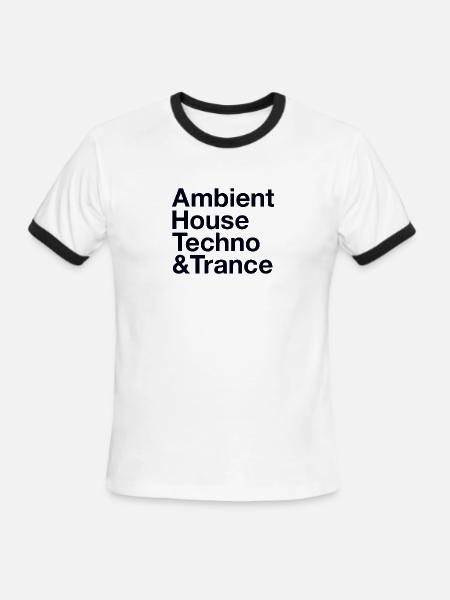 Music Style Rave - Men's Ringer T-Shirt - white/black