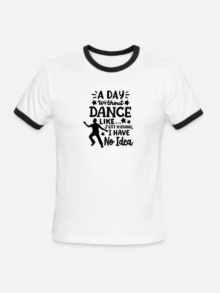 Dance Dancer Dancing - Men's Ringer T-Shirt - white/black