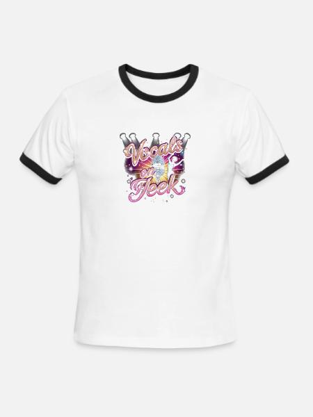 Karaoke Vocals On Fleek - Men's Ringer T-Shirt - white/black