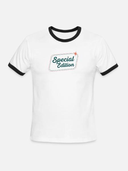 Special Edition - Men's Ringer T-Shirt - white/black