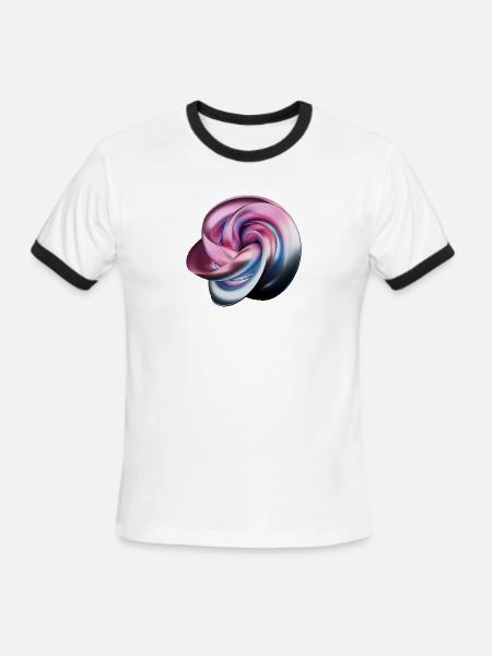 unique design - Men's Ringer T-Shirt - white/black