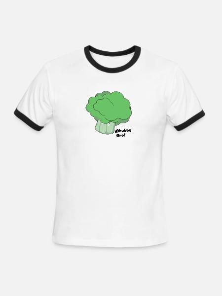Chubby Bro - Men's Ringer T-Shirt - white/black