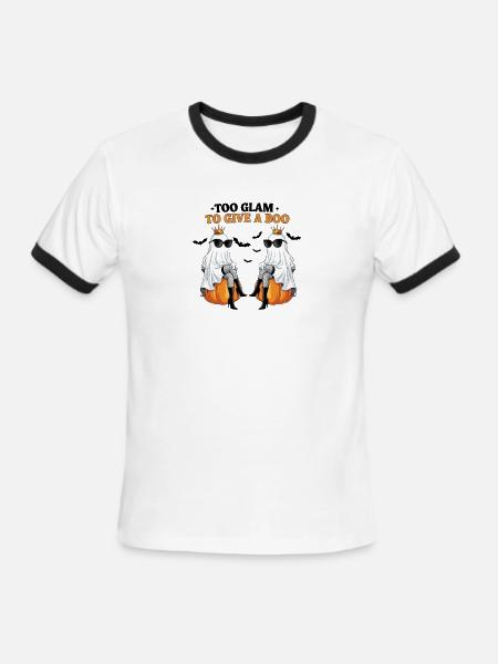 Royal Boo Doppelganger - Men's Ringer T-Shirt - white/black