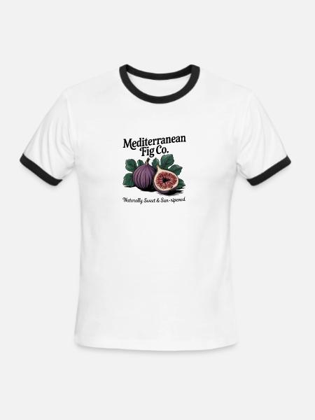 Fig Vintage - Men's Ringer T-Shirt - white/black