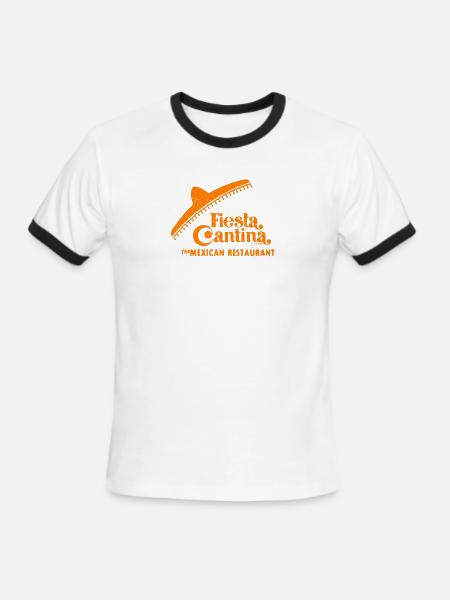 Fiesta Cantina Retro Tee - Men's Ringer T-Shirt - white/black