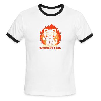 Brimming with Imminent Rage - Men's Ringer T-Shirt - white/black - Front - Jackson (183cm)