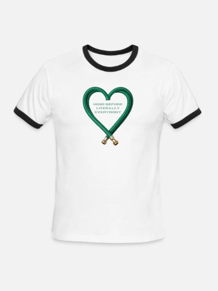 Hose Heart Humor - Men's Ringer T-Shirt - white/black