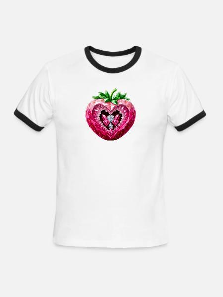 UNIQUELY DELICIOUS - Men's Ringer T-Shirt - white/black
