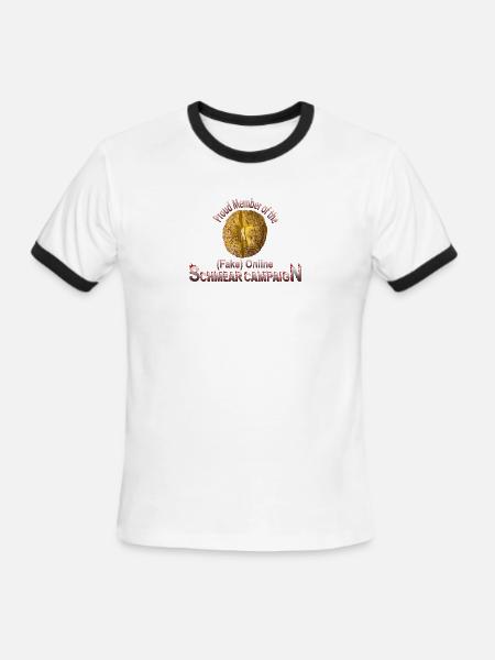 Schmear-Campaign - Men's Ringer T-Shirt - white/black