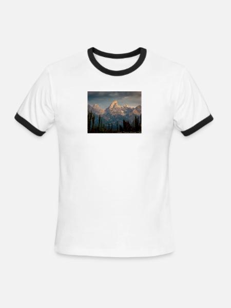 Grand Teton National Park - Men's Ringer T-Shirt - white/black