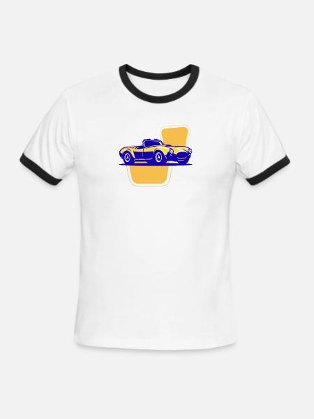 Enjoying_My_Ride - Men's Ringer T-Shirt - white/black