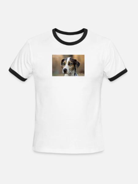 Maverick - Men's Ringer T-Shirt - white/black
