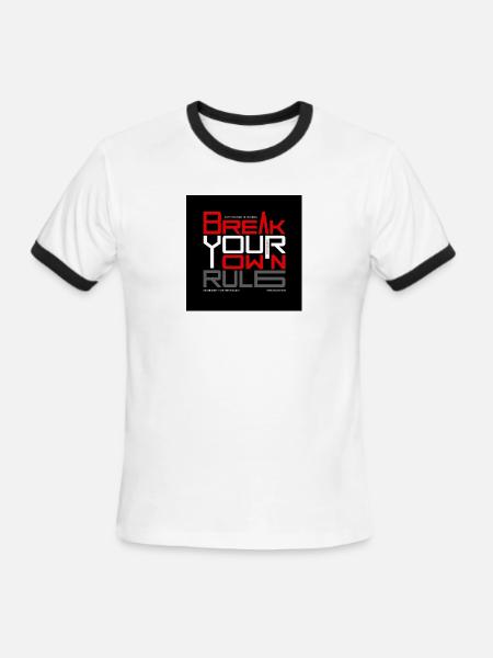 Break_the_limits-_Explosive_Action_Motivatt - Men's Ringer T-Shirt - white/black