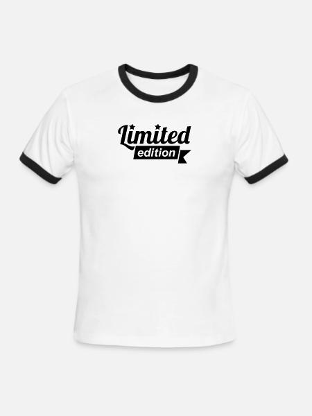 limited edition - Men's Ringer T-Shirt - white/black