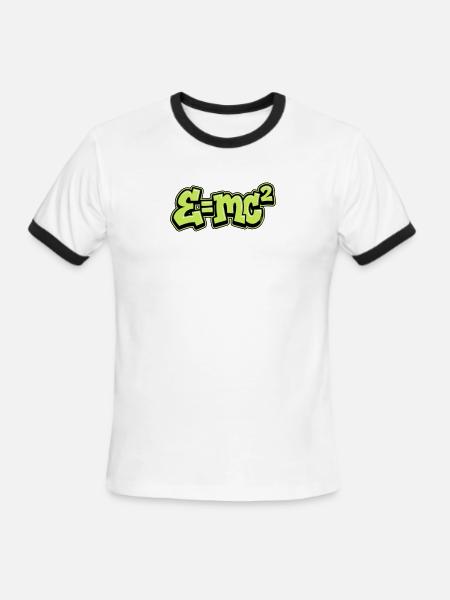 Science Formula Graffiti - Men's Ringer T-Shirt - white/black