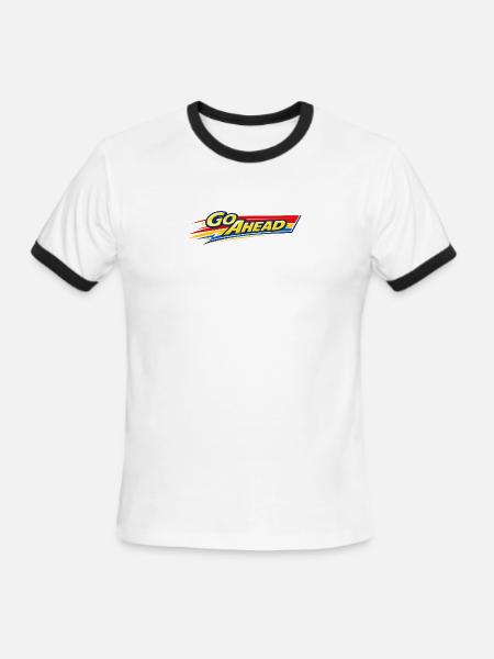 Go Ahead - Men's Ringer T-Shirt - white/black