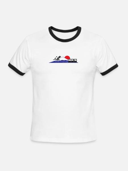 HKS Fujiyama - Men's Ringer T-Shirt - white/black