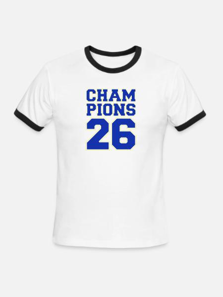 Soccer Champions 26 - Men's Ringer T-Shirt - white/black