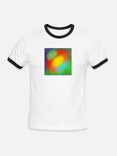 All-Seeing - Men's Ringer T-Shirt - white/black