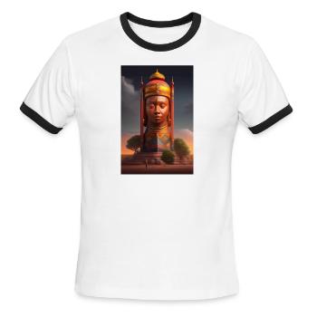 ancient figures - Men's Ringer T-Shirt - white/black - Front - Jackson (183cm)