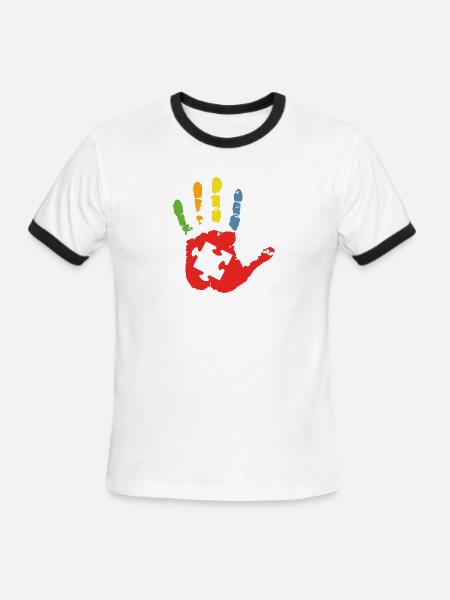 Autism Awareness - Men's Ringer T-Shirt - white/black