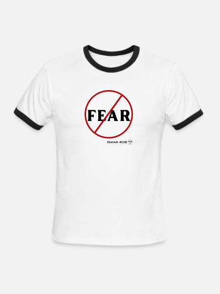 Do Not Fear - Men's Ringer T-Shirt - white/black