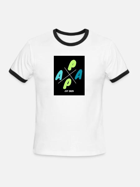 APPA Cross Logo EST 2025 - Men's Ringer T-Shirt - white/black