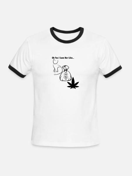 PMW - Men's Ringer T-Shirt - white/black