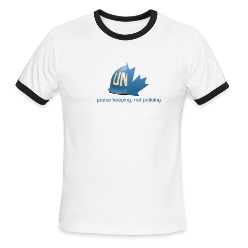 Canadian Peacekeeping - Men's Ringer T-Shirt