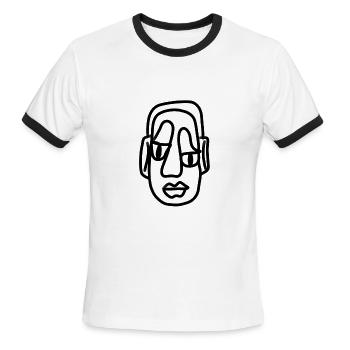 Beats by Jack - Men's Ringer T-Shirt - white/black - Front - Jackson (183cm)