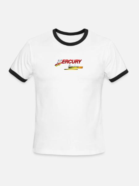 Mercury Racing - Men's Ringer T-Shirt - white/black