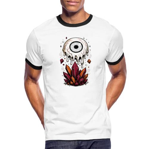 Melting Eyeball - Men's Ringer T-Shirt