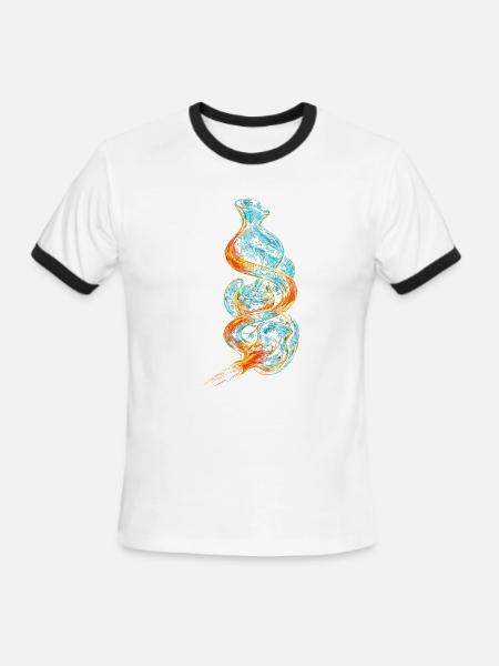 Glass Blowing - Men's Ringer T-Shirt - white/black