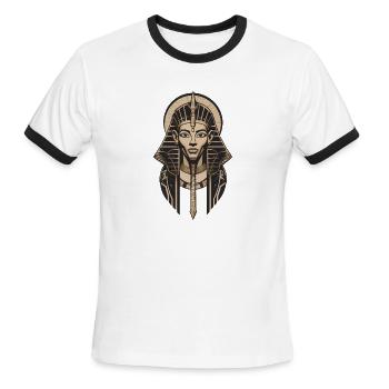 Ancient Pharaoh - Men's Ringer T-Shirt - white/black - Front - Jackson (183cm)
