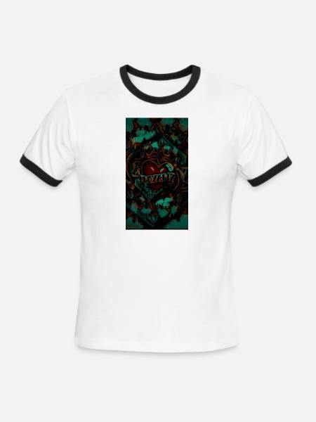 LOYALTY - Men's Ringer T-Shirt - white/black